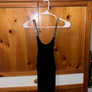 Ralph Lauren black evening dress velvet like